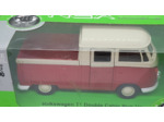 VOLKSWAGEN T1 DOUBLE CABIN PICK UP COMBI ROUGE WELLY NEX 1/34 1/39 BOITE NEUF