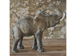 Statuette éléphant gris résine 38x20x30cm