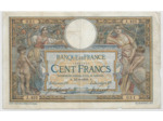 FRANCE 100 FRANCS L.O.M AVEC LOM SERIE A.425 12-9-1908 TB+