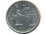 AMERIQUE (U.S.A) 1/4 DOLLAR 2001 D NEW YORK SUP (W318)