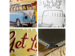 Plaque metal - Volkswagen Combi - VW - 30x40 cm - Nostalgic-art.