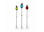 Ensemble 3 tuteurs boule fonte grenouille 10x137cm