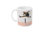 Tasse ou mug athlétisme "Saut haie homme" - Personnalisable