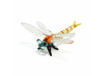 Figurine Miniature Libellule Orange Verre 7x7x3cm