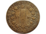 FRANCE 12 DENIERS FRANÇOIS 1792 an 4 T (Nantes) TB+ 12gr88