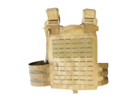 Gilet porte-plaques tactique Cordura 500D laser cut (coyote)