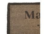 Paillasson Grand Format Maison Chic en Coco Gris et Fibres Naturelles 120x40cm