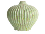Vase décoratif LORITO céramique vert menthe 35x21x30cm