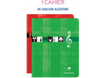 CAHIER musique & chant 8 Portées Grands Carreaux -17x22 - 56 Pages - Couleurs Assorties