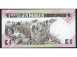 ZAMBIE 1 KWACHA 1986 SERIE 61A NEUF W23b