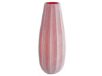 Vase verre rose vieilli Bradmey 18x45cm