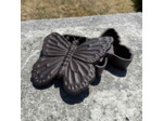 Cache clés papillon fonte marron 15x12x4cm