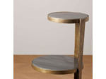 Table d'appoint Trinité marbre 61x41cm