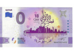 QATAR 2021-1 QATAR VERSION ANNIVERSAIRE BILLET SOUVENIR 0 EURO TOURISTIQUE NEUF