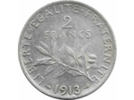 FRANCE 2 FRANCS SEMEUSE 1913 TTB+ N1