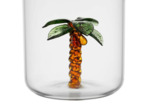 Pichet Palmier Colorea Verre 24x9x15cm