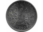 FRANCE 5 FRANCS ROTY 1990 SUP/NC