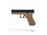 Pistolet airsoft Glock 18C Raven EU7 GBB gaz blowback Tan/Noir