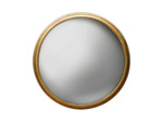 Mini Miroir Convexe en Fer Moucheté Doré 11cm