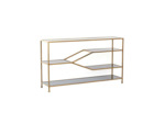 Console Aino verre bronze antique 140x35x80cm