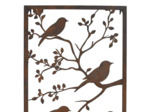 Cadre mural jardin branches oiseaux 48x2x98cm