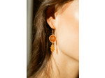 Boucles d'oreilles "Feuille de chêne"