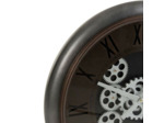 Horloge engrenages gris acier 52x8cm