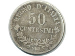 ITALIE 50 CENTESIMI 1863 NBN VITTORIO EMANUELE II TB+ (W14.2) N3