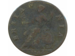 GRANDE BRETAGNE 1/2 PENNY GEORGES II 1744 TB+