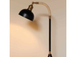 Lampe sur pied cuir Aventura 23x23x120cm