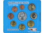 SAINT MARIN 2005 SERIE 8 MONNAIES + 5 EURO ARGENT B.U