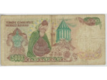 TURQUIE 5000 LIRA 1970 (1985) SERIE E18 TB+