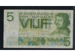 HOLLANDE 5 GULDEN 26 04 1966 SERIE IFQ 003612 TB+
