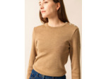 Pull marin uni Marée 100% laine Mérinos SAICT JAMES