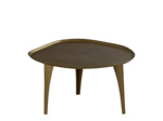 Table basse Gabrielle dorée 65x62x39cm