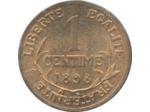 FRANCE 1 CENTIME DUPUIS 1898 SUP/NC TACHE