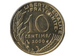 FRANCE 10 CENTIMES LAGRIFFOUL 2000 BU