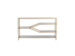 Console Aino verre bronze antique 140x35x80cm