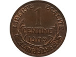 FRANCE 1 CENTIME DUPUIS 1909 SUP- (G90)