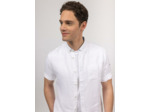 Chemise à manches courtes Clément en popeline de lin