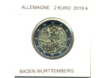 ALLEMAGNE 2019 A  2 EURO COMMEMORATIVE CHUTE DU MUR DE BERLIN SUP