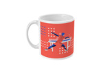 Tasse ou mug pingpong "Tennis de Table en orange" - Personnalisable