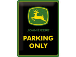 Plaque métal Vintage - John Deere – Parking Only – Design Retro - 30 x 40 cm - Nostalgic-Art.