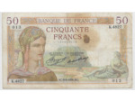 FRANCE 50 FRANCS CERES SERIE K.4827 6-8-1936 TB