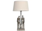 Lampe Family aluminium brossé 15x8x29cm