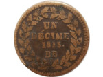 FRANCE UN DECIME LOUIS XVIII 1815. BB TB+