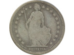 SUISSE 1 FRANC 1875 B TB