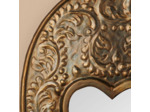 Miroir Plaque Ex-voto en Métal Patine Bronze 22x28cm