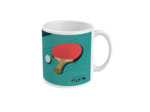 Tasse ou mug Ping Pong "La raquette de tennis de table" - personnalisable
