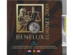 BENELUX 2009 COFFRET 3 SERIES x 8 monnaies Belgique - Luxembourg et Pays-bas BU